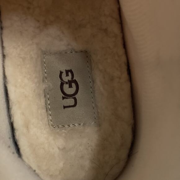 UGG Boots Womens Size 9 White Drizlita Waterproof Rain Sheepskin Insole Logo - Picture 6 of 8